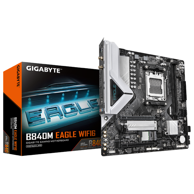 GIGABYTEよりAMD B840チップセット搭載、Micro-ATX サイズ マザーボード「GIGABYTE B840M EAGLE WIFI6」発売