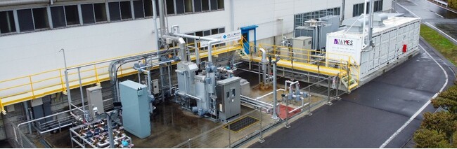 山梨県と民間企業で共同開発した水素製造装置が、住友ゴム工業の白河工場で稼働開始！