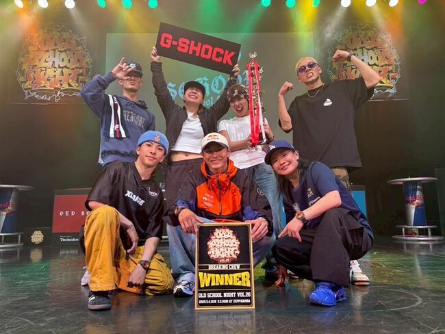 【ブレイキン】B-boy TSUKKI、B-boy RA1ON、B-girl NANOHAが『OLD SCHOOL NIGHT vol.26 BREAKING CREW BATTLE』にて優勝