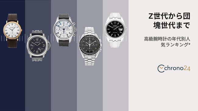 団塊の世代からZ世代まで：年齢層別に見る高級腕時計のトレンド 【Chrono24の高級時計トレンド分析】