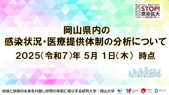 【岡山大学】岡山県内の感染状況・医療提供体制の分析について（2025年5月1日現在）