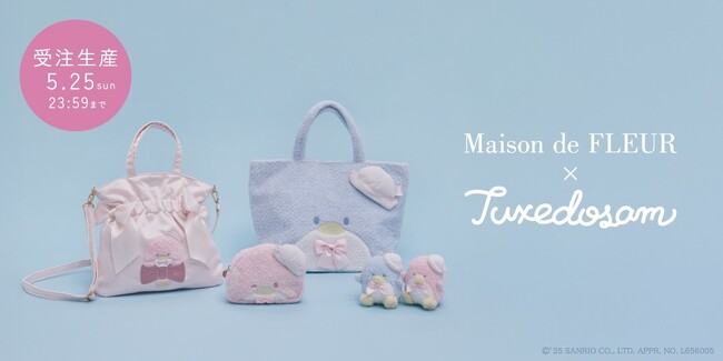 【Maison de FLEUR】5月12日がお誕生日の「タキシードサム」をお祝い！ピンクの蝶ネクタイでおしゃれを楽しむタキシードサムが主役のコレクションが登場