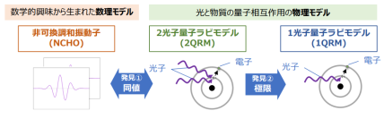基礎数学と物理学（量子光学）で独立に研究されてきたモデルのつながりを解明