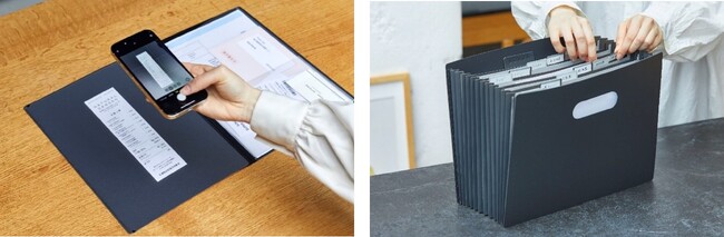 デジタル化時代における家庭の書類整理を効率化！「レシート/領収書スキャンホルダー」「サクッと整理！ドキュメントファイル（フタ付タイプ/オープンタイプ）」発売