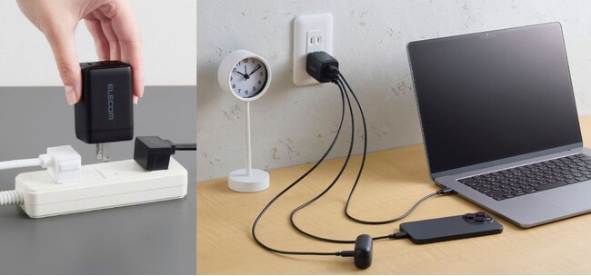 3つの出力ポートでデバイスを同時充電！USB Type-Cポートを複数搭載したコンパクトサイズのAC充電器 11製品を新発売