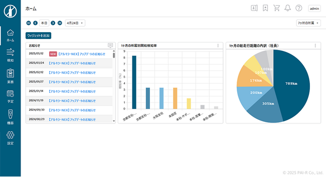 アルキラーNEX、ダッシュボード機能を搭載した新ホーム画面をリリース