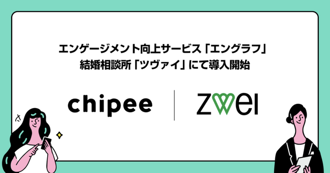 結婚相談所の「ツヴァイ」幸せなつながり を生む新しい仕組みへ。結婚相談所「ZWEI」が、チッピーのエンゲージメント向上支援サービス「エングラフ」を導入