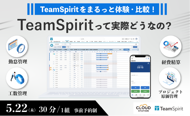【5/22（木）体験型オフラインイベント】TeamSpiritって実際どうなの？