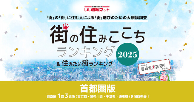 いい部屋ネット 街の住みここち&住みたい街ランキング2025<埼玉県版>ランキング発表