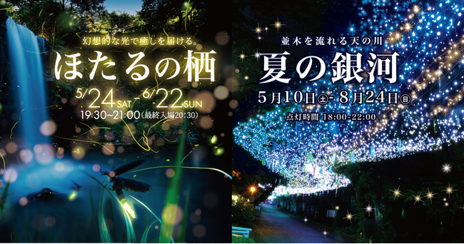 夏のはじまり、ほたると出会う夜。幻想的で癒しを届ける「ほたるの栖」開催決定！標高約300mの御殿場高原で涼しげな夏を感じる「夏の銀河」も同時開催！