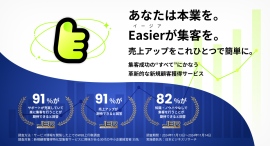 【WEBマーケティングを活用したオールインワン集客支援】サングローブ株式会社、「Easier（イージア）」の提供を開始