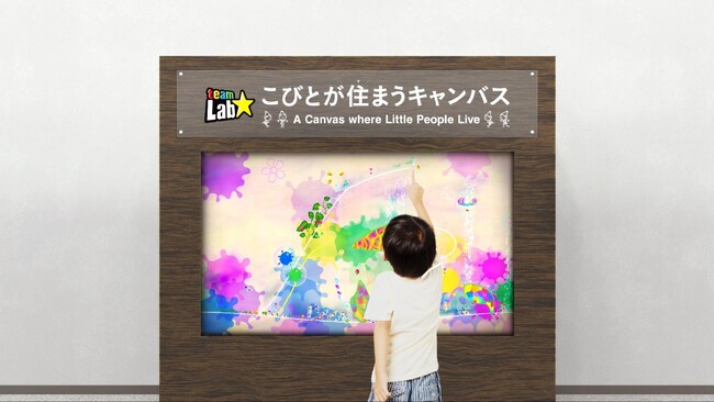 病院・クリニック・介護施設に設置できる、チームラボのモニター作品《こびとが住まうキャンバス》の提供を開始
