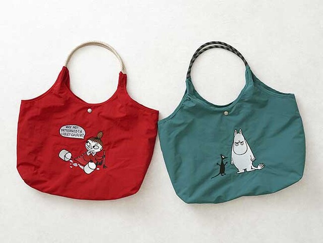 【ムーミン】可愛いデザインが仲間入り！キャラクターが愛らしく刺繍された大容量トートバッグに登場。お出かけが楽しくなるデザインで、ショッピングやピクニックにもぴったり。持つだけで心が踊る特別なバッグ！
