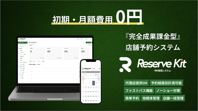 株式会社トライハッチ、店舗事業者向けの完全成果課金型予約管理システム『Reserve Kit（リザーブキット）』を提供開始
