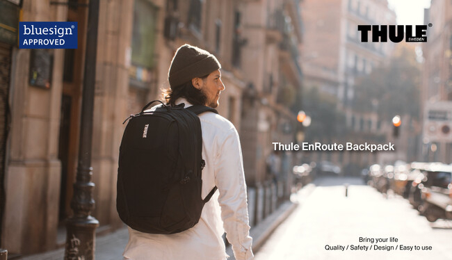 THULE、公私バランスの良いアクティブライフを！ワーク&ライフポケットでオンオフともに充実させる【Thule EnRoute Backpack】に2025年の新色追加！（ブルーサイン認証素材）