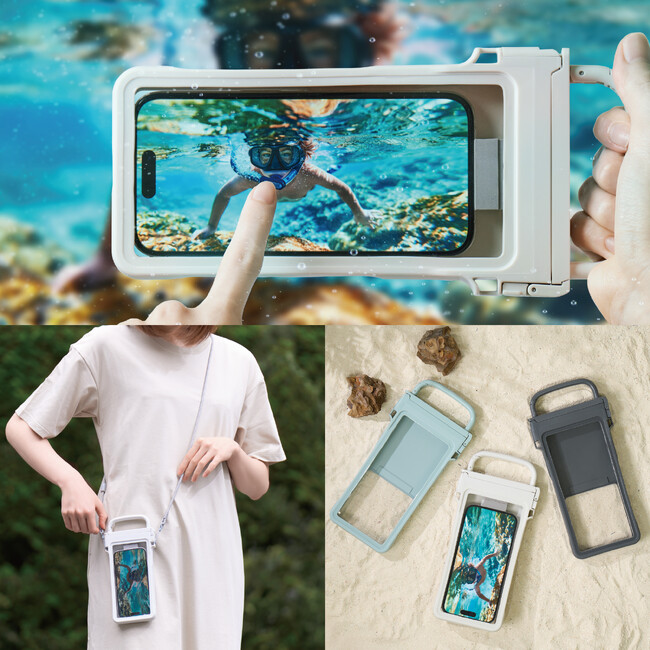 水中撮影・操作ができるカラビナ付き防水ケース「CARABINERCASE」発売
