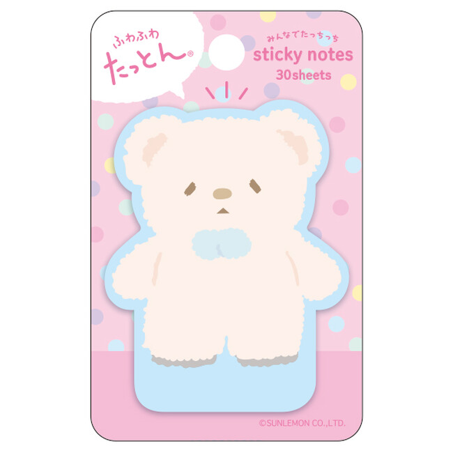 いつでもほっこり気分「ふわふわたっとん　みんなでたっちっち付箋」を新発売