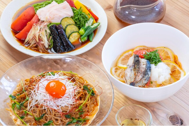 おふろcafe 白寿の湯の「お食事処 俵や」に夏季限定メニューが登場！　暑い夏にぴったりの3種類の麺を使った冷やし麺フェア
