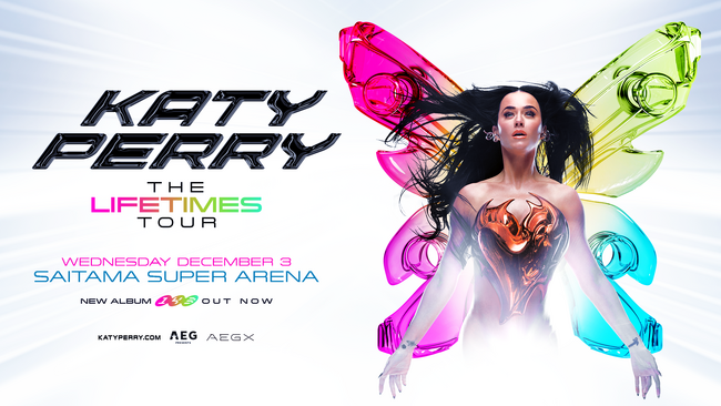 “プリンセス・オブ・ポップ” ケイティ・ペリー、来日公演決定！Katy Perry | The Lifetimes Tour 12月3日(水)さいたまスーパーアリーナ