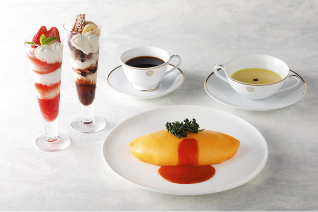 「資生堂パーラー サロン・ド・カフェ ラゾーナ川崎店」オープン7周年！オムライスや花束のようなパフェを期間限定で提供