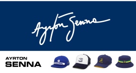 アイルトン・セナ新作キャップが登場 ― オリジナルボックス付き特別モデルを含む5種を展開