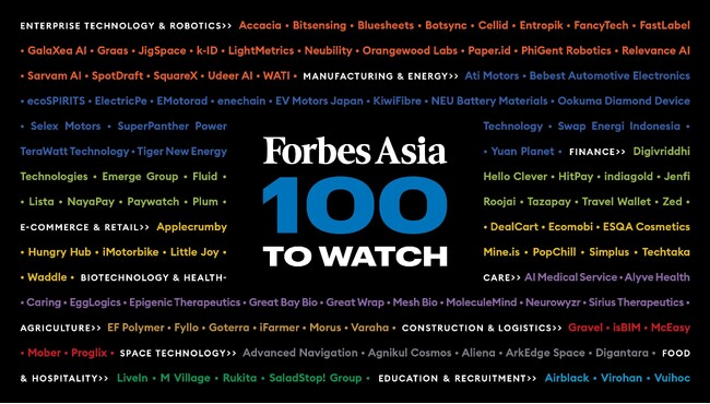 アークエッジ・スペース、「Forbes Asia 100 to Watch 2024」に選出