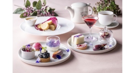 雨に咲く紫陽花のようなバイオレットカラーのアフタヌーンティー「Larboard Afternoon Tea ~Violetta~」 雨に咲く紫陽花のようなバイオレットカラーのアフタヌーンティー「Larboard Afternoon Tea ~Violetta~」