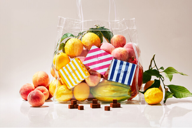 メゾンカカオのサマーコレクション【MARKET】が6月より登場。旅先でマーケットを巡るように、各地の旬の味覚を旅する体験を。果実が最も実る、夏ならではの瑞々しいご提案です。