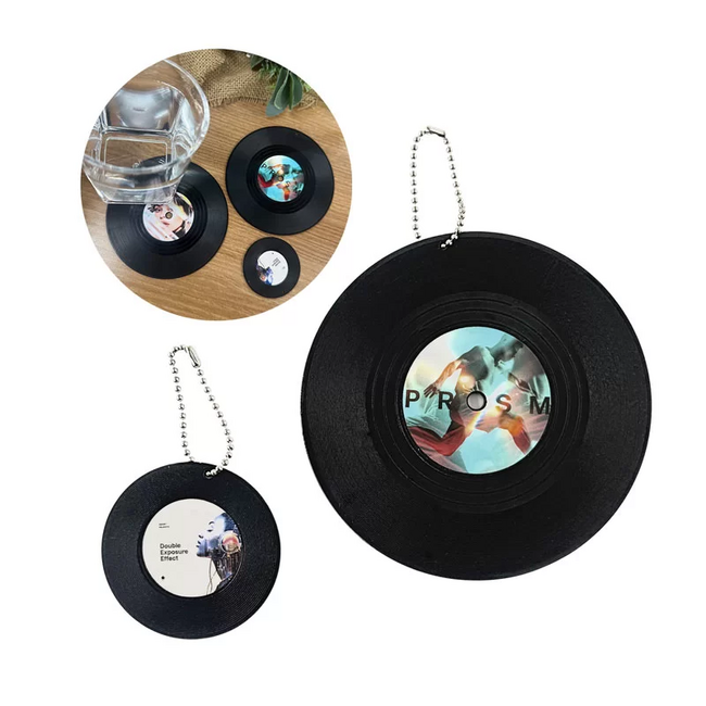 ME-Qの「オリジナルレコードキーホルダー」登場！懐かしのレコードデザインを1個から作成可能（2025/05/21）