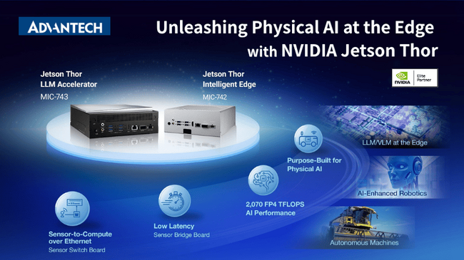 アドバンテック、COMPUTEXでNVIDIA Jetson Thorとのフルスタック統合をライブでご紹介