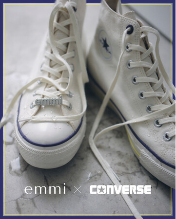 【emmi】次世代モデルALL STAR (R)に防水機能を搭載したCONVERSEの人気モデルを別注　履き心地とクラシックな外観に洗練されたデザイン【5月22日(木)12:00オンライン先行発売】