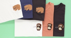 「木彫りのクマ」と「タヌキの置物」のユニークなモチーフが斬新すぎる⁉　オリジナルサガラTシャツをブルーブルーエの店舗とオンラインストアで5/22（木）発売