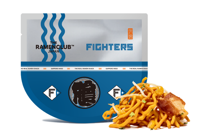 進化系ラーメンスナックより、北海道日本ハムファイターズ限定パッケージが新登場！ファイターズの勝利を願い、食べて応援!!「ファイターズ ラーメンスナック(札幌味噌味)」