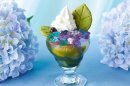 紫陽花ミニパフェ 紫陽花ミニパフェ