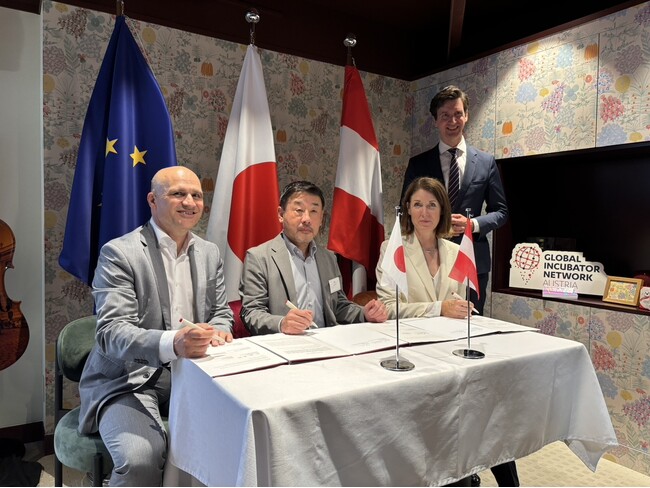 オーストリア政府傘下機関によるスタートアップ支援プロジェクト[Global Incubator Network Austria]と連携協定を締結