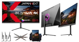 JAPANNEXTが31.5インチ VAパネル採用 昇降式多機能スタンド搭載 USB-C給電の4K液晶モニターを49,980円で5月23日(金)に発売