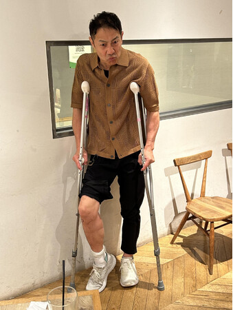 右膝手術の森脇健児　退院・復帰いたしました