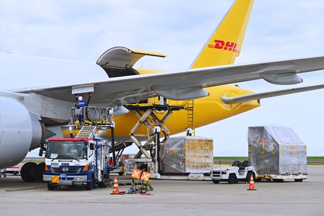 大規模生産による国産SAFを中部国際空港発のDHL定期航空貨物便に初供給