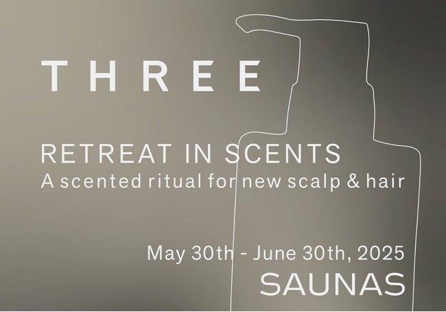 THREE、香りで“整う”サウナ浄化体験「RETREAT IN SCENTS」を渋谷SAUNASにて開催