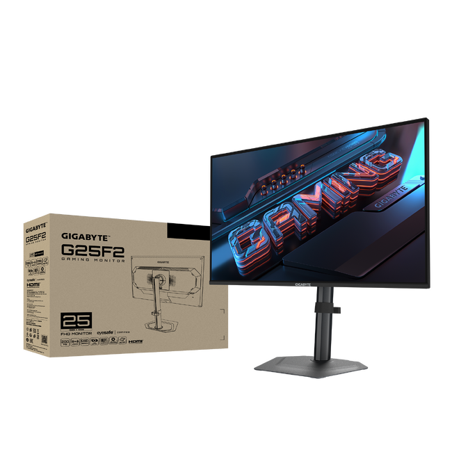 GIGABYTE社製、ゲーミングシリーズ液晶モニター、最大リフレッシュレート200HzのフルHDの「G25F2」および27インチ4K QD-OLEDの「MO27U2」２製品発売