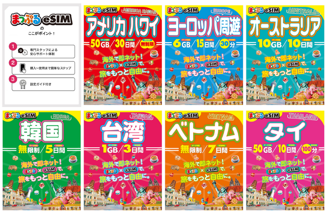 海外7エリアを対象に「まっぷる eSIM」5月26日発売～アジア4エリア、オーストラリア、アメリカ/ハワイ、ヨーロッパへの旅がより快適に～