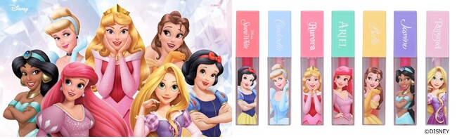 【イオン限定】ディズニープリンセスリップグロス全７種類を６月６日（金）新発売