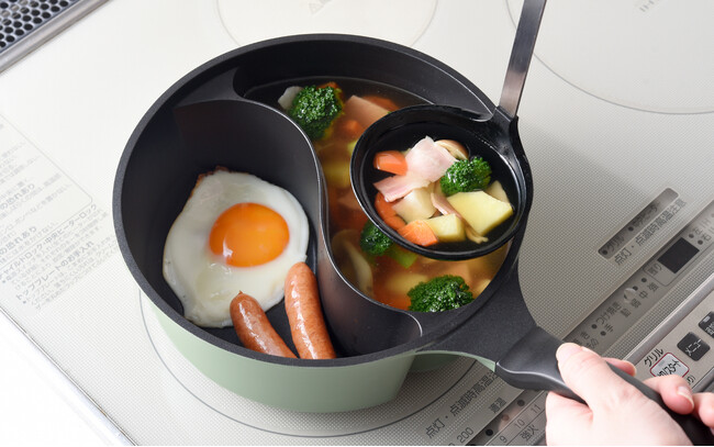 おかずとスープを同時に!ありそうでなかった深型仕切りパン