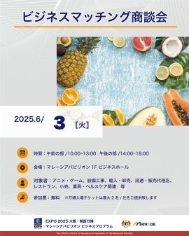 6/3 商談会開催概要 6/3 商談会開催概要
