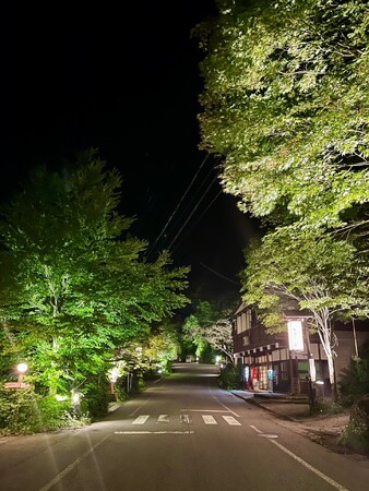 【飛騨高山・岐阜県高山市】福地温泉にて新緑ライトアップ開催