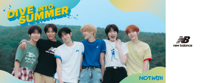 New Balanceのアパレル「SUMMER Tee」　ABC-MARTにて韓国人気グループ『NCT WISH』の着用ビジュアル公開！