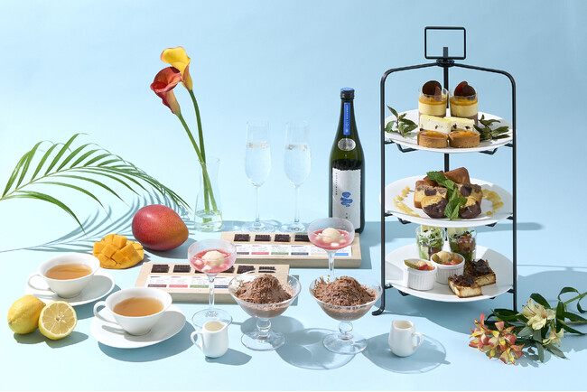 Minimal 麻布台ヒルズ店に、トロピカルフルーツ×チョコレートの夏限定アフタヌーンティーが登場。かき氷やカカオ果肉ソルベに、プルドポークの本格セイボリーも。