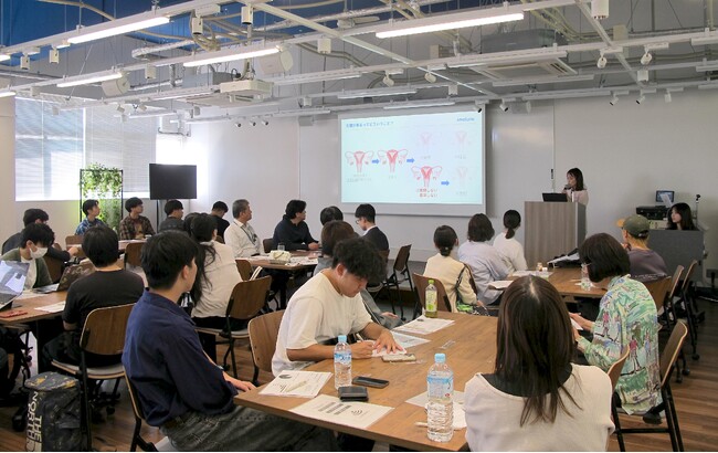 【開催報告】京都産業大学 学生主催の大学教職員・学生向けセミナーにて助産師による講演と生理痛疑似体験を実施
