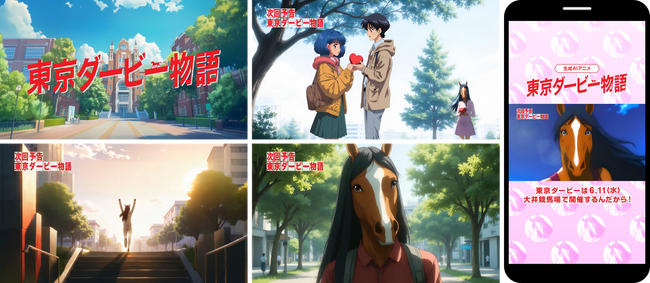 最新技術を活用したWEB CMシリーズの新展開！「生成AIで競馬CMつくってみた・第２弾 -東京ダービー篇-」を公開！