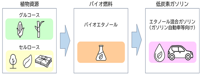 ENEOS低炭素ガソリン（エタノール20%混合）の開発実証を開始